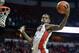 LAS VEGAS, NV - FEBRUARY 19: Roscoe Smith #1 of the UNLV Rebels grabs a rebound during a game against the New Mexico Lobos at the Thomas & Mack Center on February 19, 2014 in Las Vegas, Nevada. New Mexico won 68-56. (Photo by Ethan Miller/Getty Images)