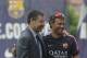 Josep Maria Bartomeu with Luis Enrique.