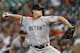 HOUSTON, TX - AUGUST 06: Steven Wright #35 of the Boston Red Sox throws in the first inning against the Houston Astros at Minute Maid Park on August 6, 2013 in Houston, Texas. (Photo by Bob Levey/Getty Images)