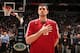 MINNEAPOLIS, MN - JANUARY 4: Kevin Love #42 of the Minnesota Timberwolves looks on against the Oklahoma City Thunder during the game on January 4, 2014 at Target Center in Minneapolis, Minnesota. NOTE TO USER: User expressly acknowledges and agrees that,