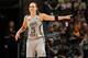 SAN ANTONIO, TX - JUNE 13: Becky Hammon #25 of the San Antonio Stars during a game against the Seattle Storm at AT&T Center on June 13, 2014 in San Antonio, Texas. NOTE TO USER: User expressly acknowledges and agrees that, by downloading and/or using this