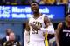 INDIANAPOLIS, IN - MAY 28: Roy Hibbert #55 of the Indiana Pacers reacts against the Miami Heat during Game Five of the Eastern Conference Finals of the 2014 NBA Playoffs at Bankers Life Fieldhouse on May 28, 2014 in Indianapolis, Indiana. NOTE TO USER: U