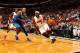 MIAMI, FL - NOVEMBER 15: LeBron James #6 of the Miami Heat drives to the basket against Shawn Marion #0 of the Dallas Mavericks on November 15, 2013 at American Airlines Arena in Miami, Florida. NOTE TO USER: User expressly acknowledges and agrees that, b