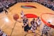 PORTLAND, OR - APRIL 6: Anthony Davis #23 of the New Orleans Pelicans shoots against the Portland Trail Blazers on April 6, 2014 at the Moda Center Arena in Portland, Oregon. NOTE TO USER: User expressly acknowledges and agrees that, by downloading and or