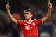 MANCHESTER, ENGLAND - OCTOBER 02: Thomas Muller of FC Bayern Muenchen celebrates scoring the second goal during the UEFA Champions League Group D match between Manchester City and FC Bayern Muenchen at Etihad Stadium on October 2, 2013 in Manchester, En