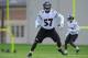 BALTIMORE, MD - MAY 17: Linebacker C.J. Mosley #57 of the Baltimore Ravens participates in the Baltimore Ravens Rookie Minicamp on May 17, 2014 in Baltimore, Maryland. (Photo by Larry French/Getty Images)