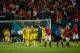 MIAMI GARDENS, FL - AUGUST 04: Steven Gerrard #8 of Liverpool is congratulated by his teammates for scoring a penalty kick against Manchester United in the first half of the Guinness International Champions Cup 2014 Final at Sun Life Stadium on August 4,