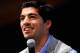 BARCELONA, SPAIN - MAY 14: Luis Suarez of Liverpool faces the media during the presentation as new Ambassador for 888poker on May 14, 2014 in Barcelona, Spain. (Photo by David Ramos/Getty Images)