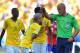 BELO HORIZONTE, BRAZIL - JUNE 28: Dani Alves of Brazil reacts as referee Howard Webb calls a foul during the 2014 FIFA World Cup Brazil round of 16 match between Brazil and Chile at Estadio Mineirao on June 28, 2014 in Belo Horizonte, Brazil. (Photo by