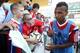 Aug 5, 2014; Portland, OR, USA; Bayern Munich forward Julian Green signs autographs for fans after a training session in advance of the 2014 MLS All Star Game at Providence Park. Mandatory Credit: Craig Mitchelldyer-USA TODAY Sports