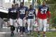 Patriots FS Devin McCourty (32, left) and SS Duron Harmon (30, middle) share an alma mater and are working on sharing a brain as a duo on the back end.