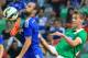 LJUBLJANA, SLOVENIA - JULY 27: Cesc Fabregas of Chelsea is challenged by Nik Kapunik (R) of Olimpija Ljubljana during the Pre Season Friendly match between FC Olimpija Ljubljana and Chelsea at Stozice stadium in Ljubljana, Slovenia on Sunday, July 27, 20
