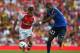 LONDON, ENGLAND - AUGUST 03: Alexis Sanchez of Arsenal in action with Geoffrey Kondogbia of Monaco during the Emirates Cup match between Arsenal and AS Monaco at the Emirates Stadium on August 3, 2014 in London, England. (Photo by Michael Regan/Getty Im