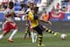 HARRISON, NJ - JULY 26: Jack Wilshere #10 of Arsenal shoots against the New York Red Bulls during their friendly match at Red Bull Arena on July 26, 2014 in Harrison, NJ. (Photo by Jeff Zelevansky/Getty Images)