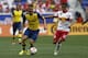 HARRISON, NJ - JULY 26: Jack Wilshere #10 of Arsenal fights for the ball with Tim Cahill #17 of New York Red Bulls during their friendly match at Red Bull Arena on July 26, 2014 in Harrison, NJ. (Photo by Jeff Zelevansky/Getty Images)