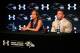 OWINGS MILLS, MD - MAY 23: Running back Ray Rice of the Baltimore Ravens addresses a news conference with his wife Janay at the Ravens training center on May 23, 2014 in Owings Mills, Maryland. Rice spoke publicly for the first time since facing felony a
