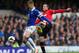 LIVERPOOL, ENGLAND - APRIL 20: John Stones of Everton and Wayne Rooney of Manchester United compete for the ball during the Barclays Premier League match between Everton and Manchester United at Goodison Park on April 20, 2014 in Liverpool, England. (Ph