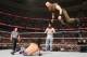 Erick Rowan dives from the top rope at Battleground.