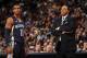 DENVER, CO - DECEMBER 14: Head Coach Lionel Hollins of the Memphis Grizzlies speaks with Mike Conley #11 during a game against the Denver Nuggets on December 14, 2012 at the Pepsi Center in Denver, Colorado. NOTE TO USER: User expressly acknowledges and a