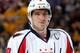 NASHVILLE, TN - MARCH 30: Alex Ovechkin #8 of the Washington Capitals skates against the Nashville Predators during an NHL game at Bridgestone Arena on March 30, 2014 in Nashville, Tennessee. (Photo by John Russell/NHLI via Getty Images)
