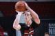 LAS VEGAS, NV - JULY 12: Cameron Bairstow #41 of the Chicago Bulls shoots a free throw against the Los Angeles Clippers during the game at the Samsung NBA Summer League 2014 on July 12, 2014 at the Thomas & Mack Center in Las Vegas, Nevada. NOTE TO USER: