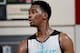 LAS VEGAS, NV - JULY 13: Noah Vonleh #1 of the Charlotte Hornets stands on the court during a game against the Sacramento Kings at the Samsung NBA Summer League 2014 on July 13, 2014 at the Cox Pavilion in Las Vegas, Nevada. NOTE TO USER: User expressly a