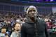 LONDON, ENGLAND - JANUARY 16: Demba Ba of Chelsea arrives during the Eastern Conference NBA match between Brooklyn Nets and Atlanta Hawks at O2 Arena on January 16, 2014 in London, England. (Photo by Julian Finney/Getty Images)