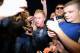 SALFORD, ENGLAND - AUGUST 07: Paul Scholes of the Class of '92 XI is mobbed by fans at the end of the match between Salford City and the Class of '92 XI at AJ Bell Stadium on August 7, 2014 in Salford, England. (Photo by Dave Thompson/Getty Images)