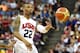 LAS VEGAS, NV - AUGUST 01: Damian Lillard #22 of the 2014 USA Basketball Men's National Team passes the ball during a USA Basketball showcase at the Thomas & Mack Center on August 1, 2014 in Las Vegas, Nevada. (Photo by Ethan Miller/Getty Images)