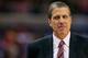 WASHINGTON, DC - MAY 09: Head coach Randy Wittman of the Washington Wizards looks on during the first half against the Indiana Pacers during Game 3 of the Eastern Conference Semifinals during the 2014 NBA Playoffs at Verizon Center on May 9, 2014 in Wash