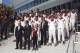 This season's squad and management pose in front of Casa Milan