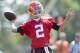 BEREA, OH - JULY 26: Rookie quarterback Johnny Manziel #2 of the Cleveland Browns during training camp at the Cleveland Browns training facility on July 26, 2014 in Berea, Ohio. (Photo by Jason Miller/Getty Images)