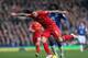 LIVERPOOL, ENGLAND - NOVEMBER 23: Daniel Agger of Liverpool competes with Romelu Lukaku of Everton during the Barclays Premier League match between Everton and Liverpool at Goodison Park on November 23, 2013 in Liverpool, England. (Photo by Clive Brunsk