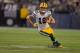 Oct 27, 2013; Minneapolis, MN, USA; Green Bay Packers wide receiver Myles White (19) catches a pass against the Minnesota Vikings in the third quarter at Mall of America Field at H.H.H. Metrodome. The Packers win 44-31. Mandatory Credit: Bruce Kluckhohn-U