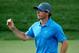 LOUISVILLE, KY - AUGUST 09: Rory McIlroy of Northern Ireland waves on the 16th green during the third round of the 96th PGA Championship at Valhalla Golf Club on August 9, 2014 in Louisville, Kentucky. (Photo by Warren Little/Getty Images)