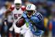 NASHVILLE, TN - DECEMBER 15: Kendall Wright #13 of the Tennessee Titans runs the ball after catching a pass against the Arizona Cardinals at LP Field on December 15, 2013 in Nashville, Tennessee. (Photo by Wesley Hitt/Getty Images)
