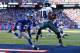 EAST RUTHERFORD, NJ - DECEMBER 30: Jeremy Maclin #18 of the Philadelphia Eagles catches a touchdown during their game against Prince Amukamara #20 of the New York Giants at MetLife Stadium on December 30, 2012 in East Rutherford, New Jersey. (Photo by