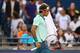 Roger Federer, seen here during the final of the 2014 Rogers Cup, seeks his 18th Grand Slam title.