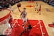 CHICAGO, IL - APRIL 29: Mike Dunleavy #34 of the Chicago Bulls shoots against Nene #42 of the Washington Wizards in Game 5 of the Eastern Conference Quarterfinals in the 2014 NBA Playoffs on April 29, 2014 at the United Center in Chicago, Illinois. NOTE T