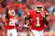 KANSAS CITY, MO - AUGUST 07: De'Anthony Thomas #1 of the Kansas City Chiefs scores a touchdown against the Cincinnati Bengals during the first quarter at Arrowhead Stadium on August 7, 2014 in Kansas City, Missouri. (Photo by Jamie Squire/Getty Images)
