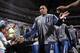 DALLAS, TX - APRIL 12: Shawn Marion #0 of the Dallas Mavericks enters the court before the game against the Phoenix Suns on April 12, 2014 at the American Airlines Center in Dallas, Texas. NOTE TO USER: User expressly acknowledges and agrees that, by down