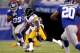 Aug 9, 2014; East Rutherford, NJ, USA; Pittsburgh Steelers running back Dri Archer (13) in action against the New York Giants during the first quarter at MetLife Stadium. Mandatory Credit: Adam Hunger-USA TODAY Sports