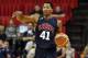 LAS VEGAS, NV - AUGUST 01: Derrick Rose #41 of the 2014 USA Basketball Men's National Team brings the ball up the court during a USA Basketball showcase at the Thomas & Mack Center on August 1, 2014 in Las Vegas, Nevada. (Photo by Ethan Miller/Getty Ima
