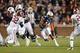 Nov 30, 2013; Auburn, AL, USA; Auburn Tigers quarterback Nick Marshall (14) runs against the Alabama Crimson Tide during the third quarter at Jordan Hare Stadium. Mandatory Credit: John David Mercer-USA TODAY Sports