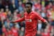 LIVERPOOL, ENGLAND - AUGUST 10: Daniel Sturridge of Liverpool during the Pre Season Friendly match between Liverpool and Borussia Dortmund at Anfield on August 10, 2014 in Liverpool, England. (Photo by Clint Hughes/Getty Images)