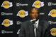 EL SEGUNDO, CA - JULY 29: Byron Scott, new head coach of the Los Angeles Lakers, speaks to the media during a press conference on July 29, 2014 at Toyota Sports Center in El Segundo, California. NOTE TO USER: User expressly acknowledges and agrees that,