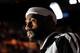 May 8, 2014; Miami, FL, USA; Miami Heat forward LeBron James (6) prior to a game against the Brooklyn Nets in game two of the second round of the 2014 NBA Playoffs at American Airlines Arena. Mandatory Credit: Steve Mitchell-USA TODAY Sports