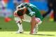 FORTALEZA, BRAZIL - JUNE 29: A dejected Javier Hernandez of Mexico looks on after being defeated by the Netherlands 2-1 during the 2014 FIFA World Cup Brazil Round of 16 match between Netherlands and Mexico at Castelao on June 29, 2014 in Fortaleza, Braz