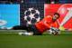 LISBON, PORTUGAL - MAY 23: Diego Lopez of Real Madrid makes a save during a Real Madrid training session ahead of the UEFA Champions League Final against Club Atletico de Madrid at Estadio da Luz on May 23, 2014 in Lisbon, Portugal. (Photo by Michael Reg