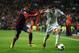 MADRID, SPAIN - MARCH 23: Angel Di Maria of Real Madrid is challenged by Neymar of Barcelona during the La Liga match between Real Madrid CF and FC Barcelona at the Bernabeu on March 23, 2014 in Madrid, Spain. (Photo by Gonzalo Arroyo Moreno/Getty Image